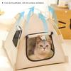 Foldable Pet Tent Cat House All-Season Portable Enclosed Cozy Pet Nest Indoor Travel Pet Bed Cat/Dog Supplies