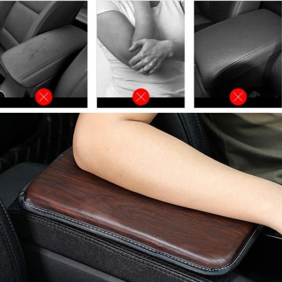 Car Armrest Cover Center Console Cushion Lid Handrail Box Pad Leather Pad Cover