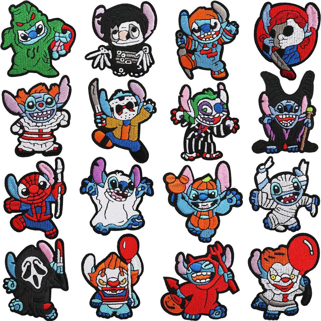 Horror Tree Demon Embroidery Cloth Sticker Mummy Patch Sticker Computer Embroidery Chapter Ghost Embroidery Sticker Cartoon Haunted House Patch