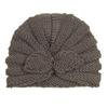 Autumn and winter new children's wool rabbit ear hat, baby solid color knitted wool hat, baby hat