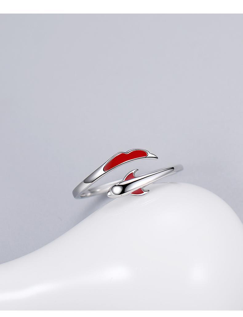 Adjustable Women s 925 Sterling Silver Koi Ring - Elegant Engravable Graduation Gift
