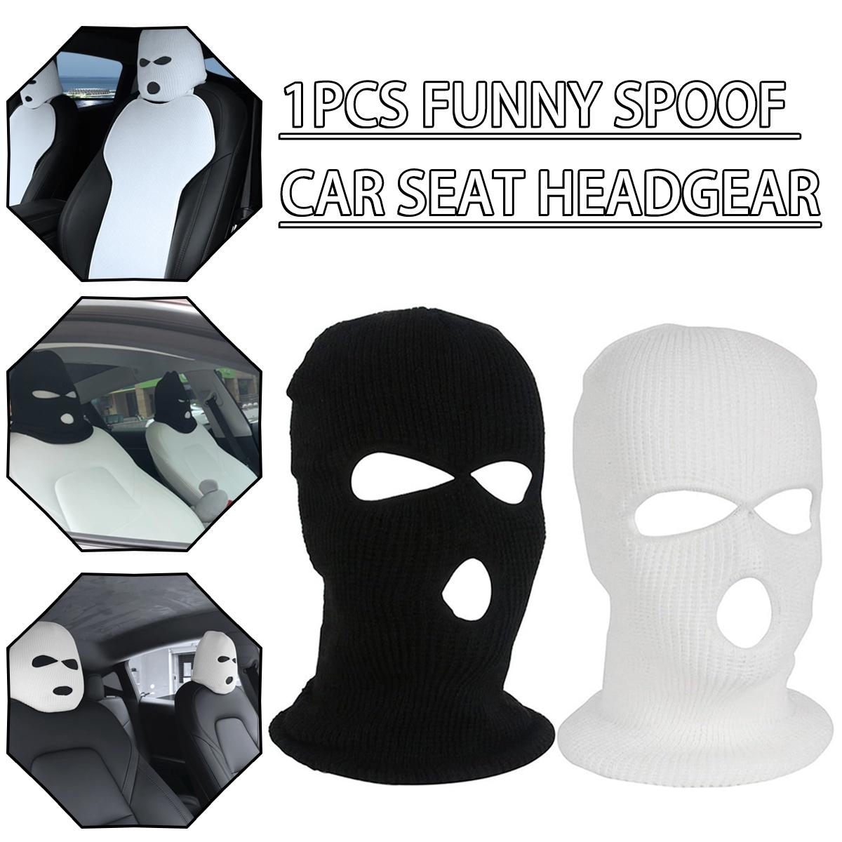 

PDTO забавная пародия на автомобильное сиденье, головной убор, маска, защитный чехол для сиденья, аксессуары, универсальный
