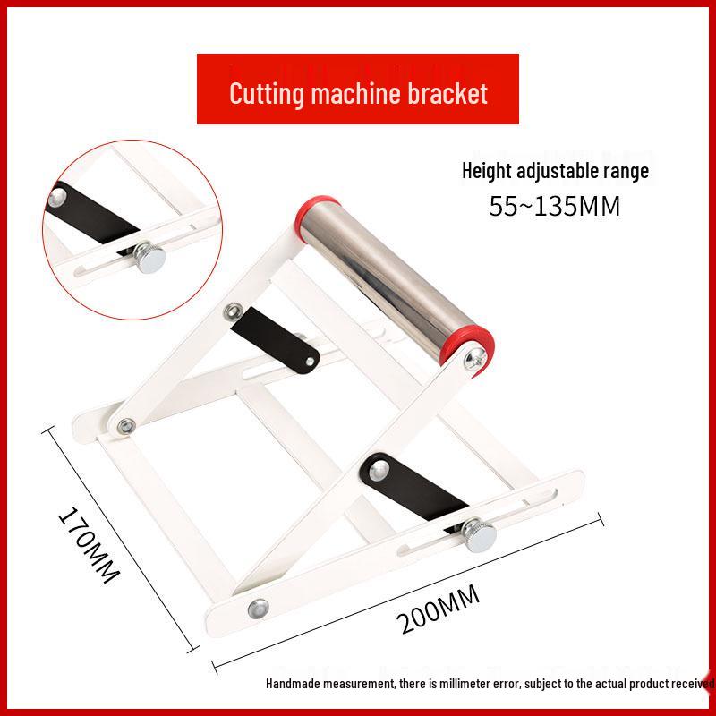 Adjustable Folding Stainless Steel Material Support Stand with Lifting Auxiliary Bracket