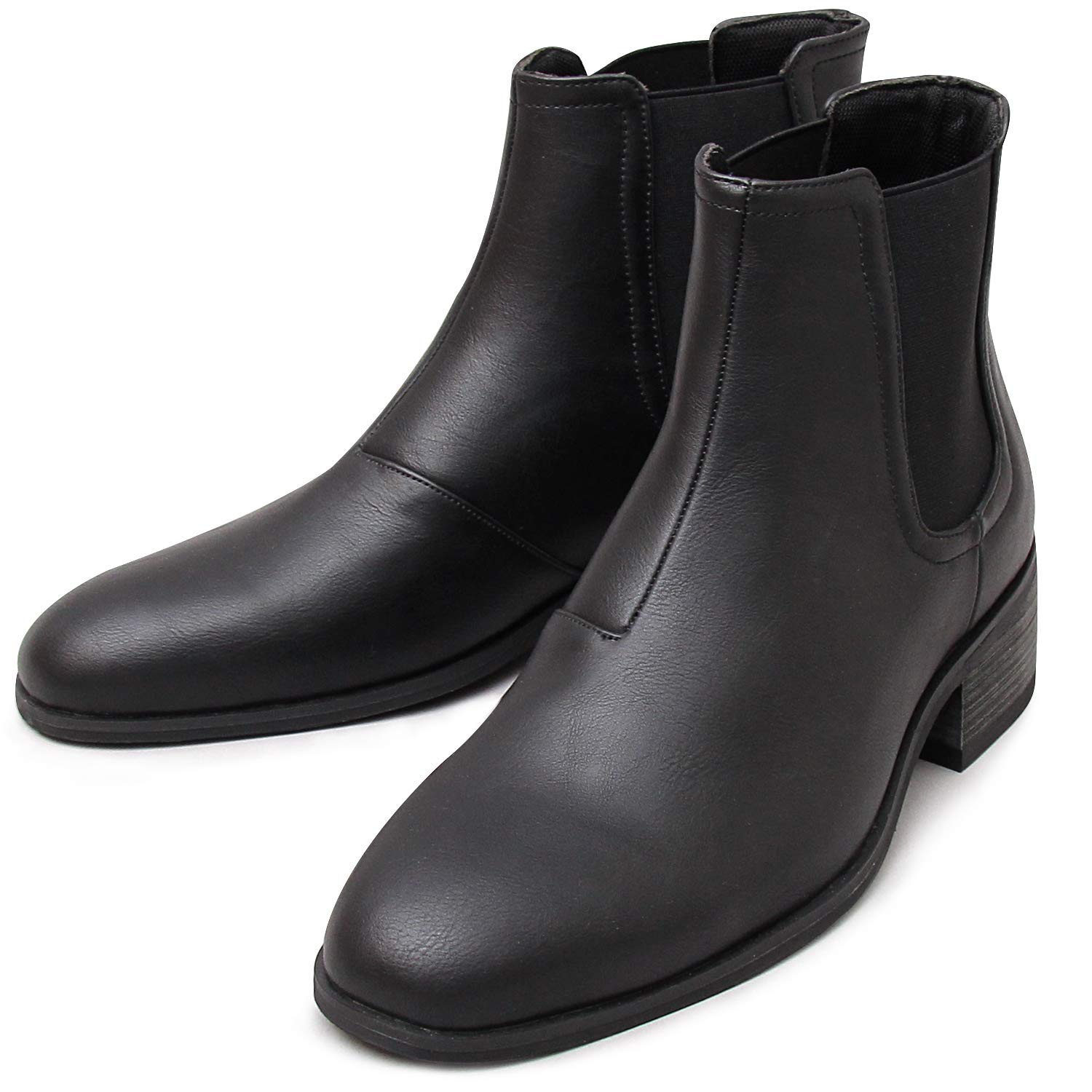 

Grabella Side Gore Boots (Slim Leg Effect) 5cm Heel Boots, Men s Black, Sizes 26.5-27.0 cm