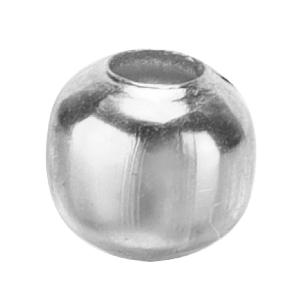 200Pcs Jewelry Beads Simple Material Bracelet Necklace Accessories Partition Beads for DIY JewelrySilver
