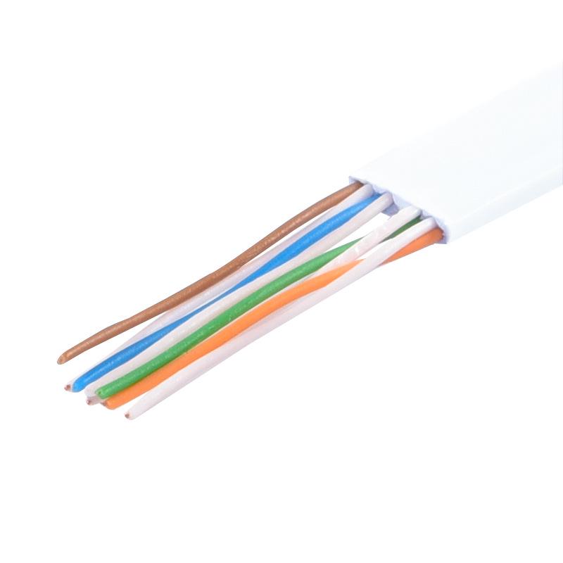 

Ультратонкий екранований гігабітний плоский мережевий кабель категорії 6 з чистої міді 0.2m