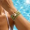 Boho Reisperlen Seestern Anhänger Armbänder Für Frauen Sommer Ozean Strand Muschel Charme Mehrschichtiges Armband Set