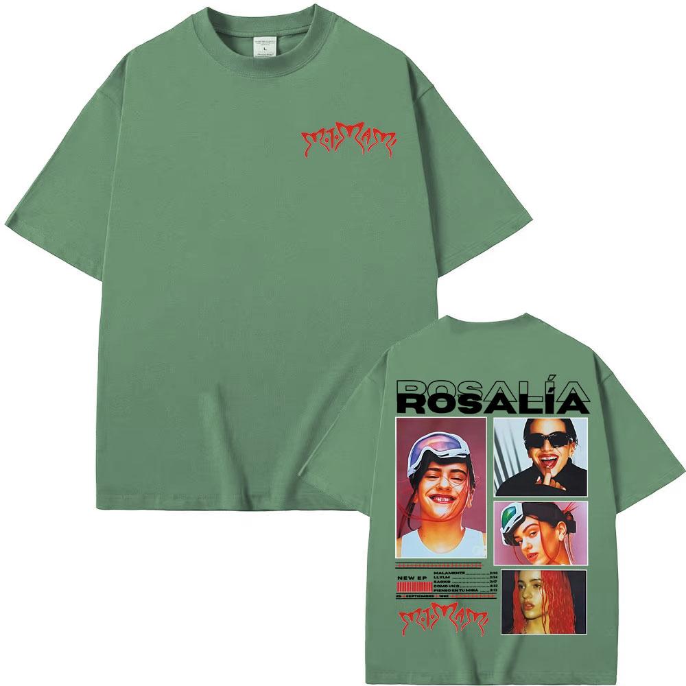 Singer Rosalia Motomami Album 2025 Cover Tee Shirt Unisex Women Clothing Hip Hop Style Street Tshirt High Quality Oversized Tshirt