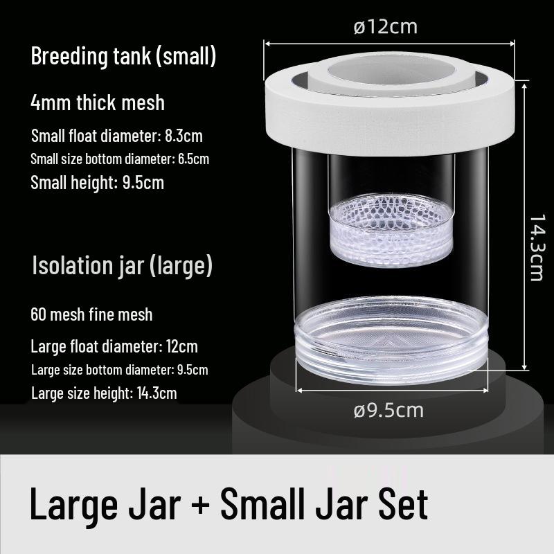 Guppy Breeding Box: Fish Isolation & Hatching Tank for Small Fish Fry & Mother Fish