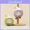 Coconut Fruit Keyring Plush Toy With Durable Material For Car Decoration And Collectors