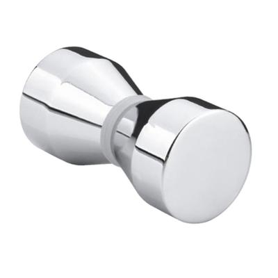Klíčka na sprchové dveře do koupelny, slitina zinku, chromovaná, s jedním drážkou, pro použití na skleněné dveře tloušťky 6–18 mm, slitina hliníku