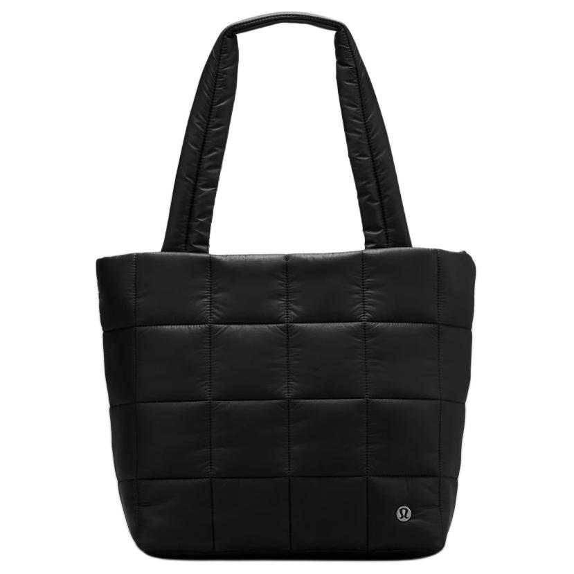 Lululemon Quilted 12L Fashion Casual Zipper Tote Bag Women tote Black LW9FKAS-0001 Black