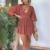 A New Summer Women's Lace Patchwork Batsleeve Dress