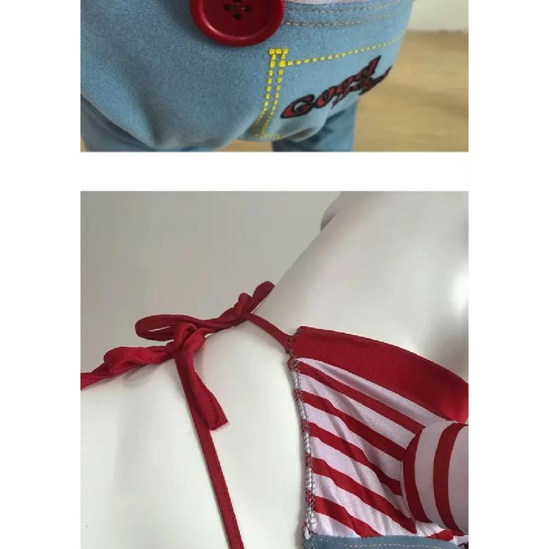 Dog Cat Costumes Pet Funny Costume Chucky Deadly Doll Cosplay Party Fancy Festival Cloth Cat Clothes