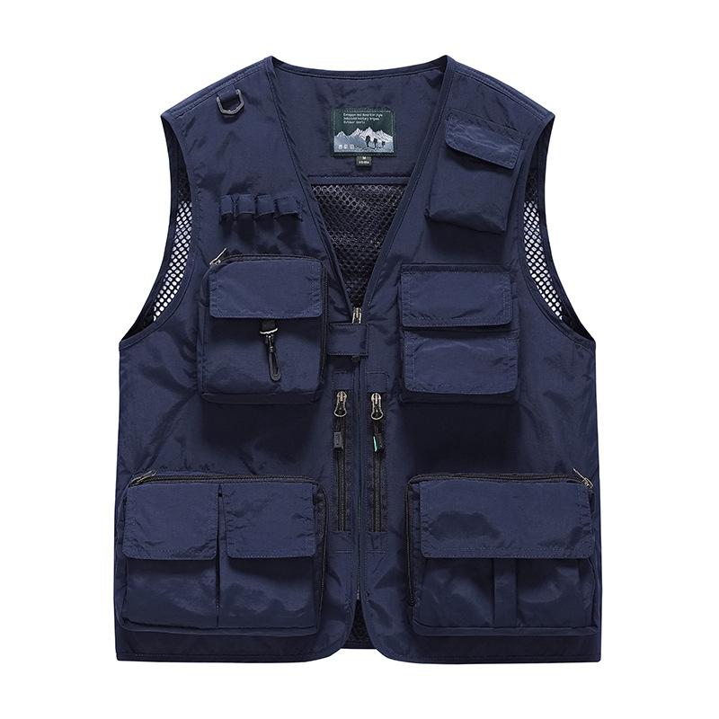 Vest Tooling Multi-Pocket Vest Men's Thin Outdoor Breathable Outdoor Sports Vest