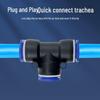 Pneumatic Quick Connect Plastic T-Joint PE-10 (10-Pack)