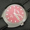 MONTRE INDIENNE AUTOMATIQUE HMT KANCHAN DELUXE 6501 POUR HOMMES À CADRAN ROUGE D'OCCASION a432206-2 R110-a432206