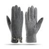 Cashmere Thermal Gloves for Women's Autumn and Winter Touch Screen Sub-fingers Korean Version of Fashion