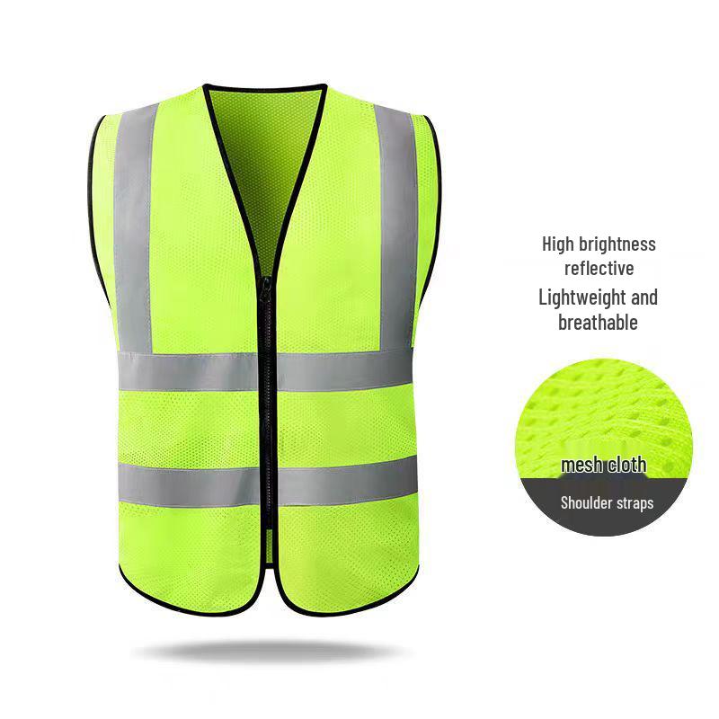 Multi-Pocket Reflective Vest for Drivers, Sanitation, Traffic, Cycling & Construction