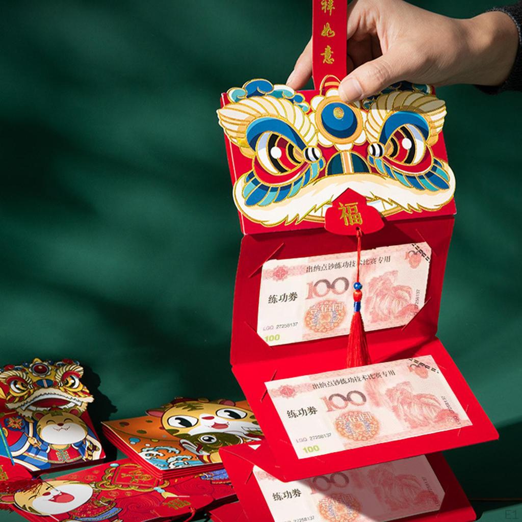 Faltbare rote Umschläge im chinesischen Stil für das Fest