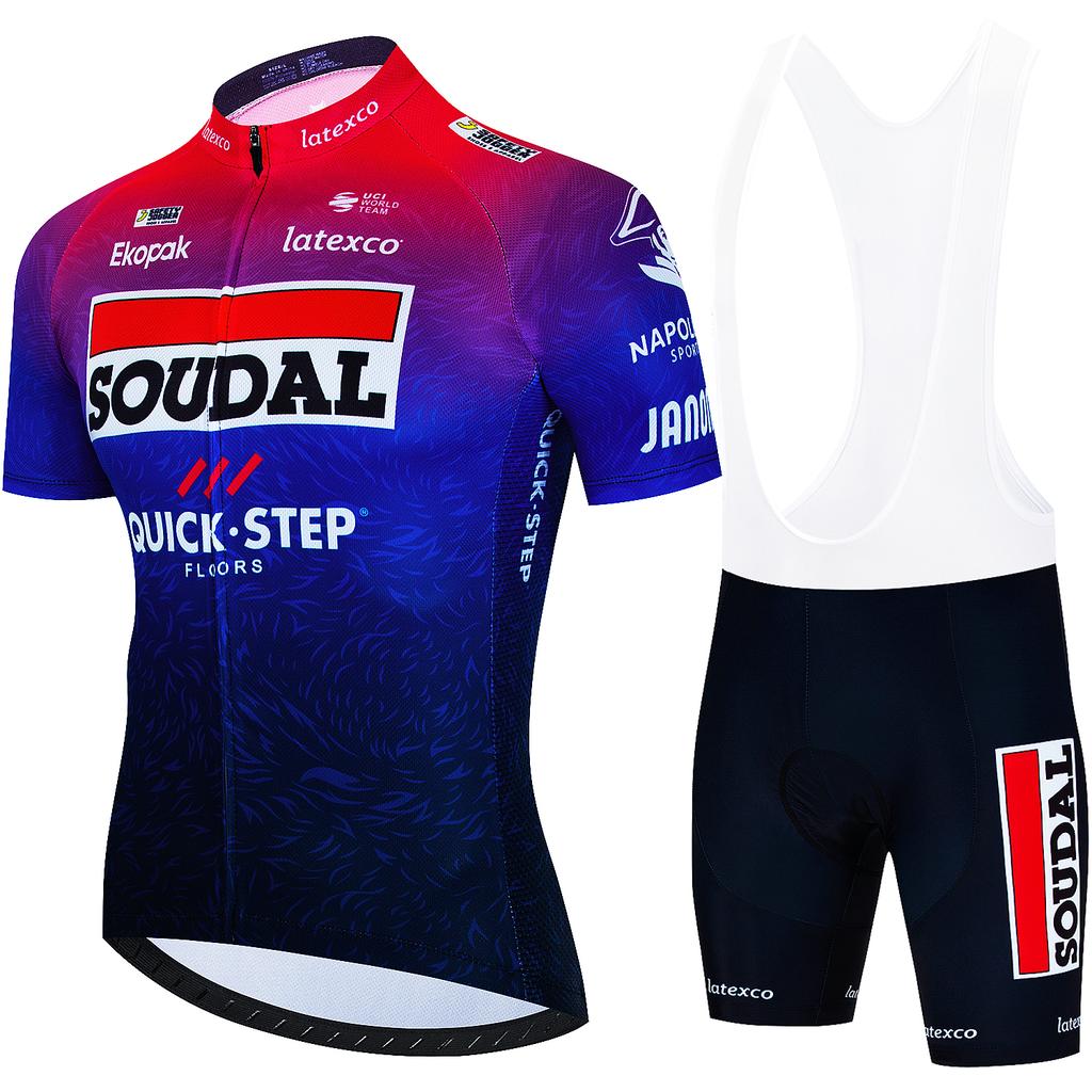 Heren Wielerkleding Set Quick Step Kleding 2026 Fietsen Kleding Zomer Fiets Jersey Fietsjas Man Lente Korte Broek Koersbroek
