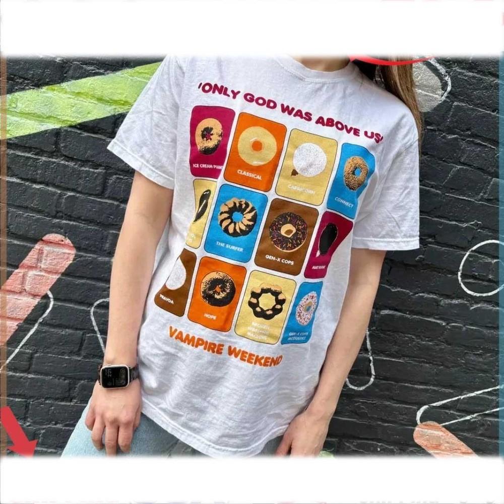 Vampire Weekend Only God Was Above Us S-4XL Мужская и женская Хлопок TT088 Унисекс Футболка XL