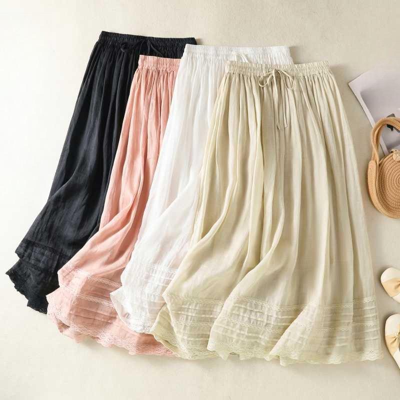 Women's Two-Tone Long skirt