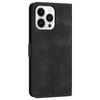 For iPhone 16 Pro Leather Case Solid Color Wallet Protective Phone Cover