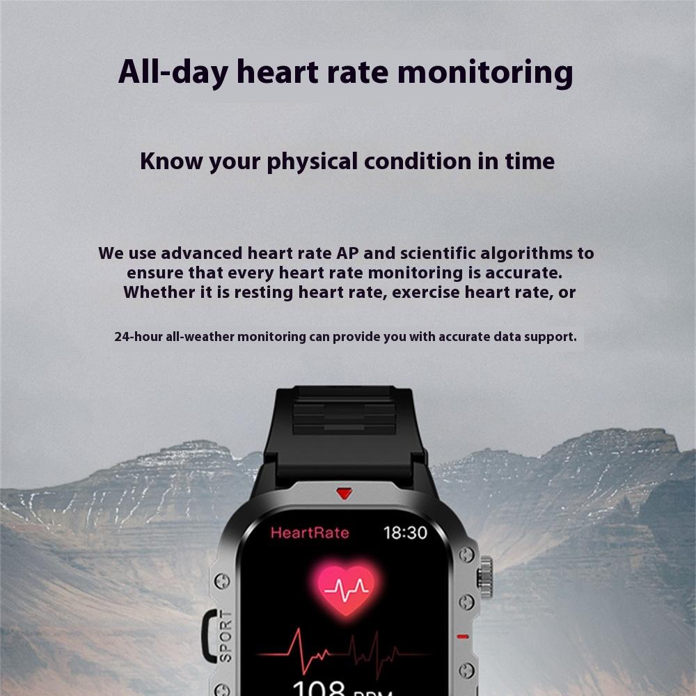 Smart Watch with Flashlight Ultra Bluetooth Call Information Reminder Sports Watch