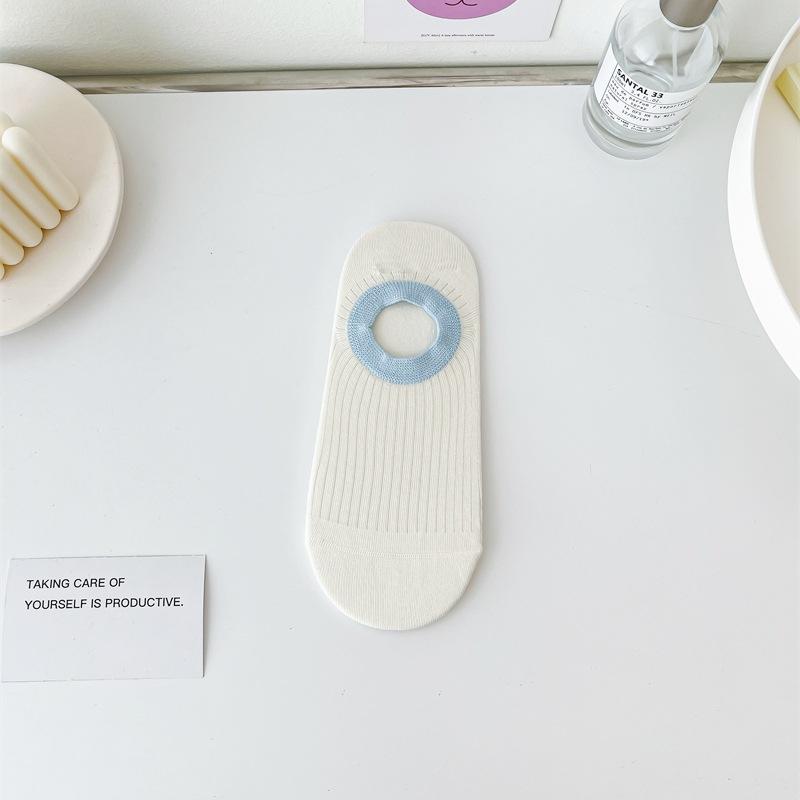 Socken Farbblock-Bootssocken Flachmund Unsichtbare Socken Sind Rutschfest Und Fallen Nicht Ab Mit Sommer Dünne Baumwolle Nahtlose Unsichtbare Socken