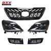 TRD Grille Kit: Compatible with 2003-2009 Lexus GX470, Featuring a Black Grille, Fog Lights, and Headlights.