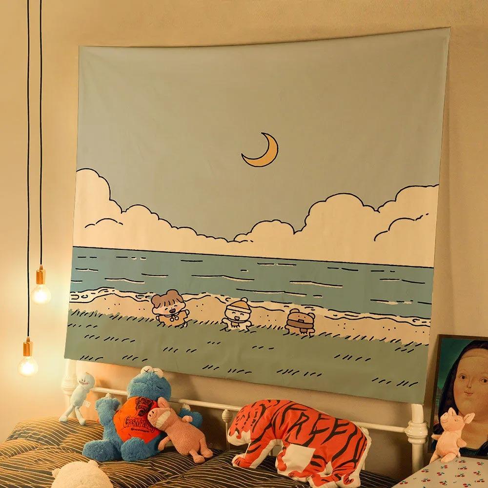 Cute Room Decoration Wall Hanging Home Wall Decoration Tapestry Office Living Room Tapestry