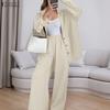 ZANZEA Women Long Sleeve Blouse and Pants Casual Two Piece Suit Sets