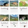 Pooping Dog Calendar 2026 Large Monthly Grid Planning With Important Note Space Funny Gifs For Dogs Lover's Home Decora