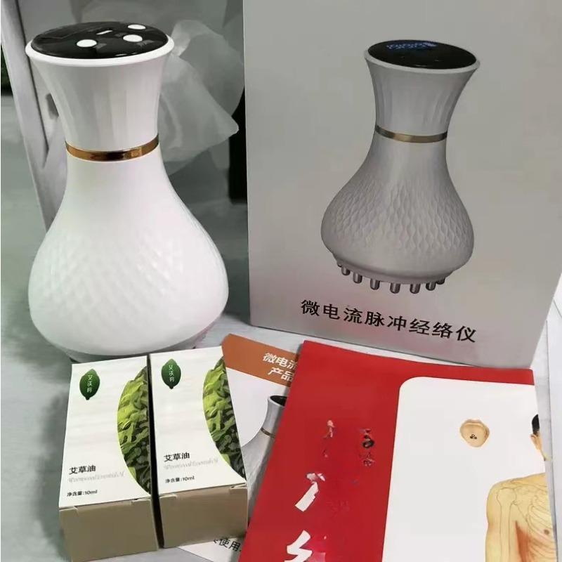 

Электрическая меридианная щетка, Универсальный нагрев для всего тела, Растирание живота, Инструмент для похудения, Массажная щетка, Живот с пульсовым дренажем White