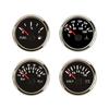 ELING 4 Gauge Set 52mm 40-120℃ Water Temp 0-10Bar Oil Pressure Fuel Level 8-16V Voltmeter with Red Backlight for Marine Car