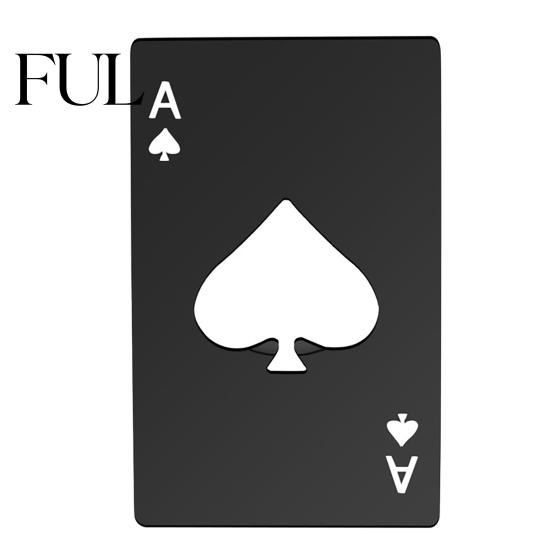 Poker Kartenform Flaschenöffner Hohe Festigkeit Praktisch Öffnen Tragbar Bier für Zuhause