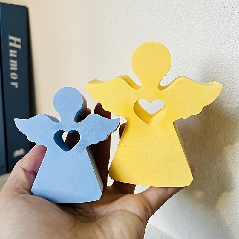 Love Angel Shape Silicone Mold DIY Candle Mold Making Plaster Orname Mould For Tabletop Casting Decoration Home Handicraft Gift