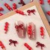 50/100Pcs Sugar-Coated Haws Resin Flatback Nail Art Decoration 3D Fun Food Cartoon Nail Jewelry Charms Chinese Style Nail Parts