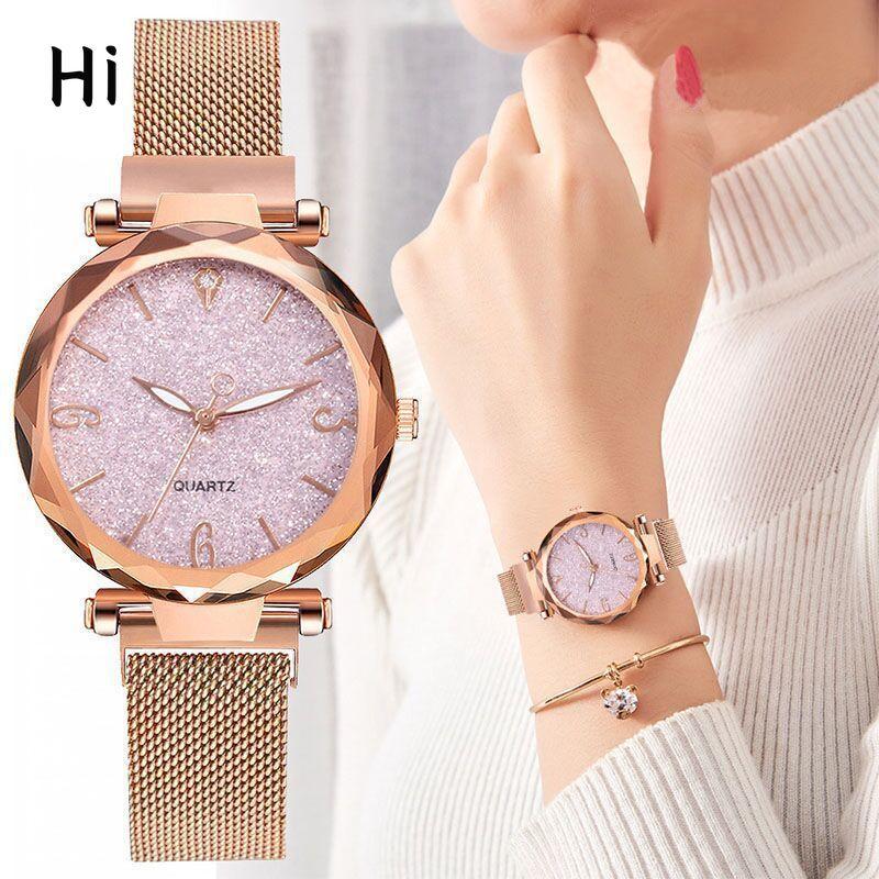 

Drainage Gypsy Watch Starry Sky Watch, Women s Quartz Watch Lazy Magnet Women s Watch, Watch Women красный