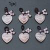 1PC 30mm Llavero Corazón de Piedra Natural Piedra de Cristal Curativo Cuarzo Rosa Joyería Borla Llavero Amuletos para Bolsos