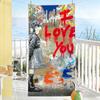 B-Banksy Graffiti Art Towel Soft Pool Gift For Travel Gym Shower Camping Quick Dry Sports Large Beach Towels