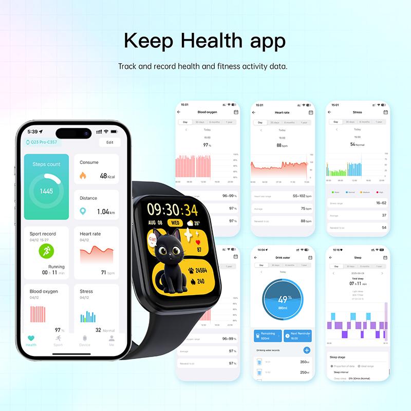 Original Sport Wrist Smartwatch Bluetooth Call Luxury Ladies Fitness Waterproof Smart Watches for Man Woman iOS Android  New