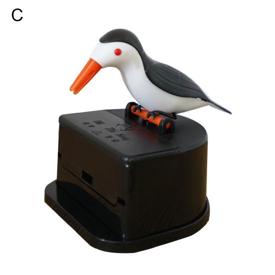 Toothpick Container Clean Push-on Design Large Capacity 3D Bird Shape Toothpick Dispenser Household Supplies