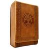 Luck Lab Leather Tarot Card Brown Fits Most Standard Size Tarot Cards Box Deck Tree of Life Design Case/Holder - - (Fits Size) -