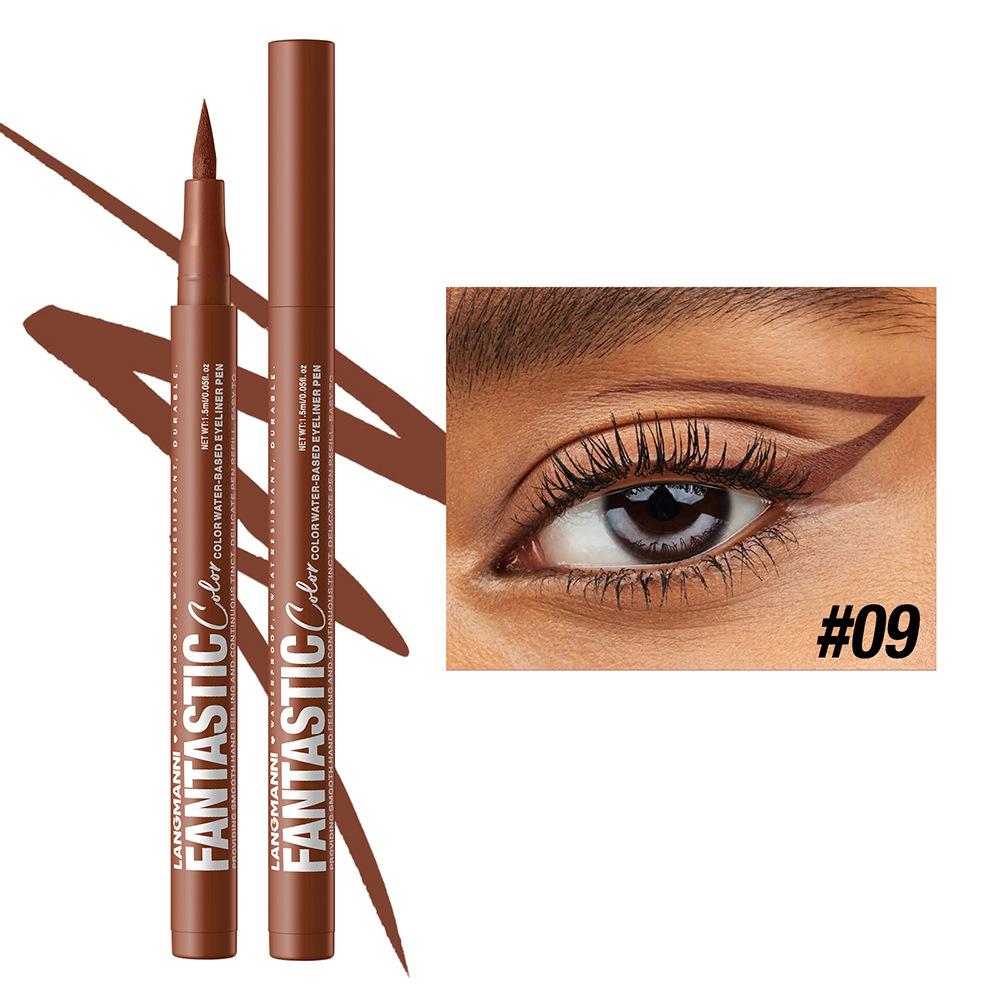 

Подводка для глаз на водной основе Жидкая матовая ярко-красная Быстросохнущая Неразмазываемая подводка-карандаш для глаз Дерзкие Стойкие Образы Косметика