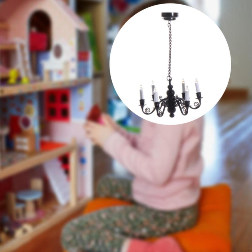 ,1:12 Scale Dollhouse Light Lighting Fixture,Gift Furniture Toy Home Simulation Lamp Model Doll
