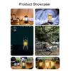 Rechargeable Cordless Camping Lamp Stepless Dimming Outdoor Retro Tent Light Home Atmospheres