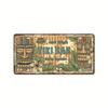 Vintage Tin Art with 1530 License Plate Design: Ideal for American - style Background Wall Decor