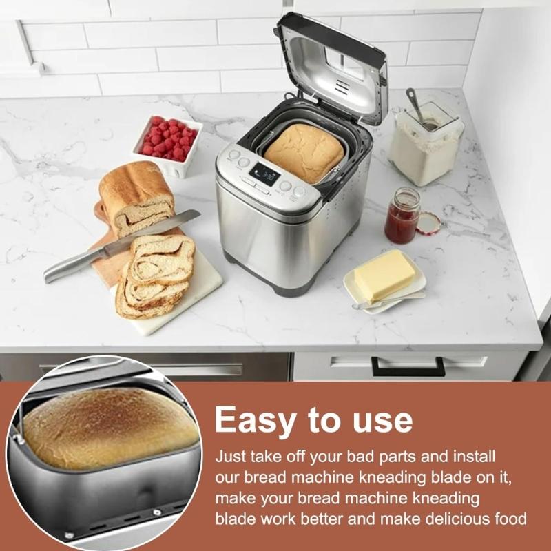 2Pcs Universals Bread Maker Mixing Paddle Carbon Steel Mixing Component for BK-100 CBK-200 Efficient Dough Making
